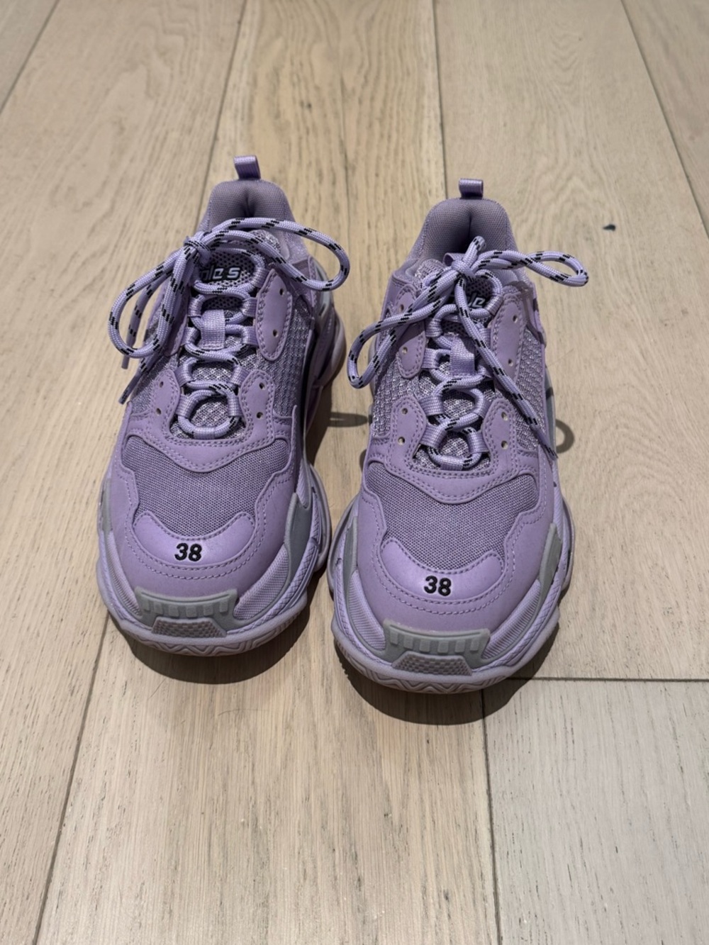 Lavender Balenciaga Chunky Sneakers - Size 38